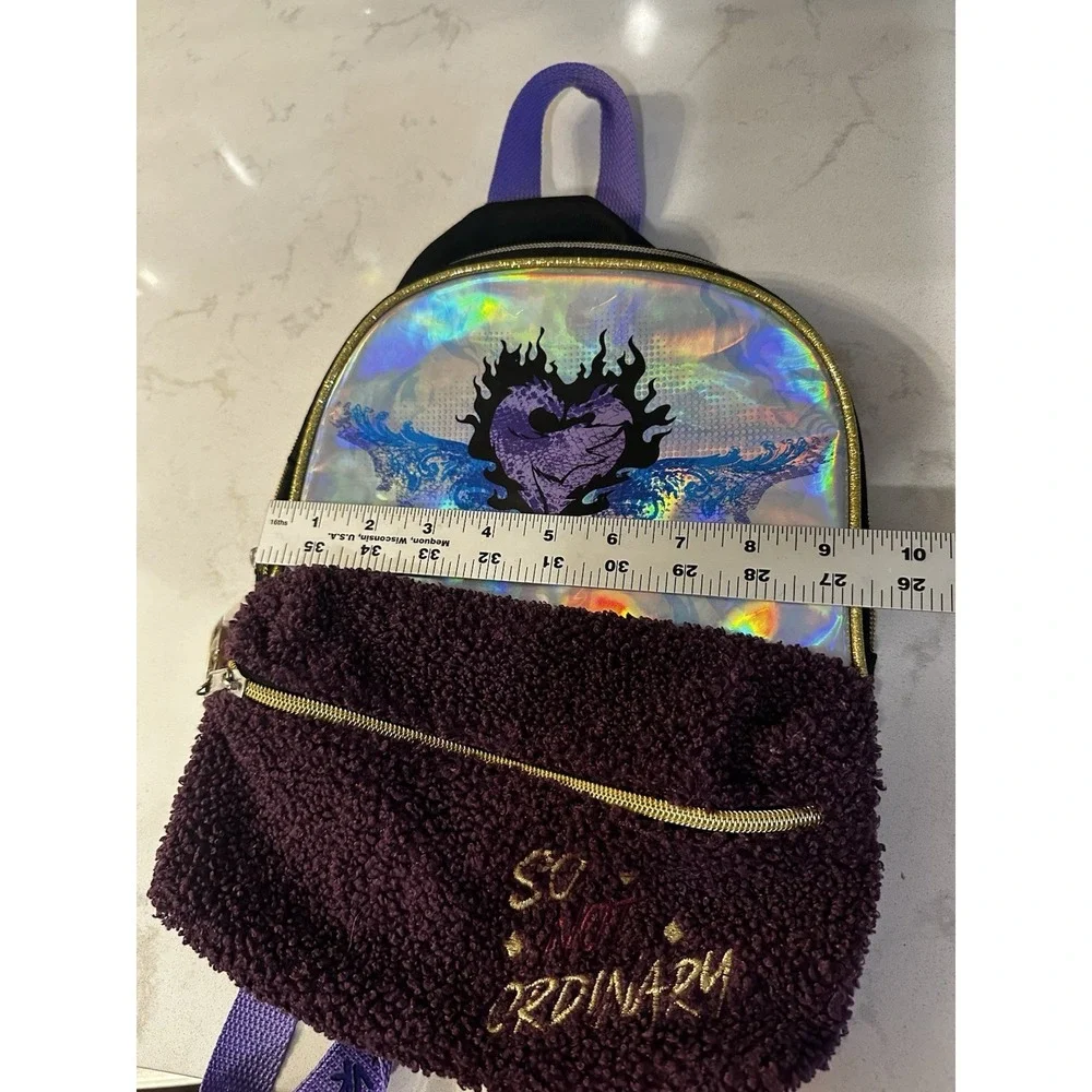 Disney Descendants3 SO NOT ORDINARY Mini Backpack Purse Purple Black BioWorld